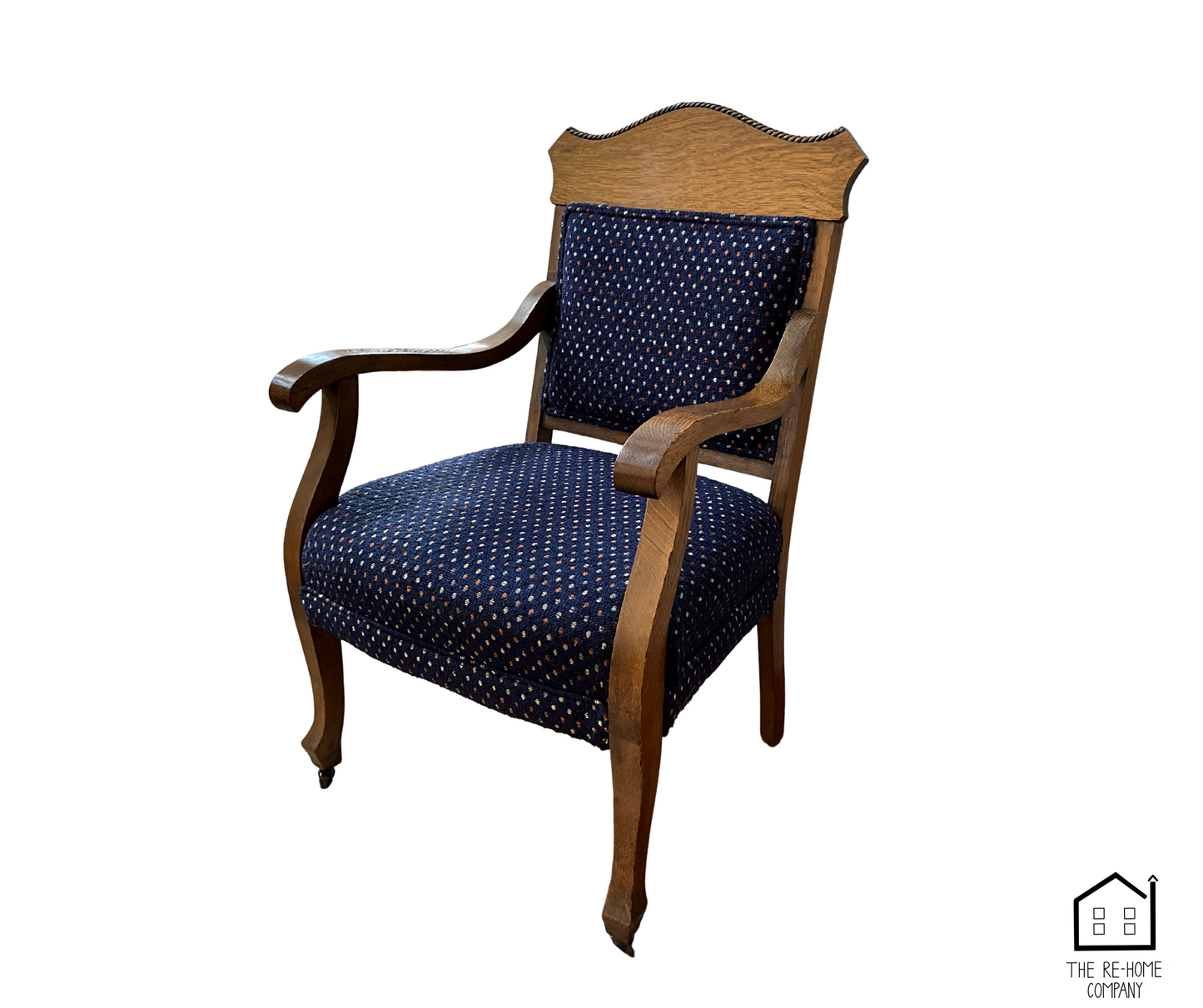 AntiqueWoodenArmchairAngled