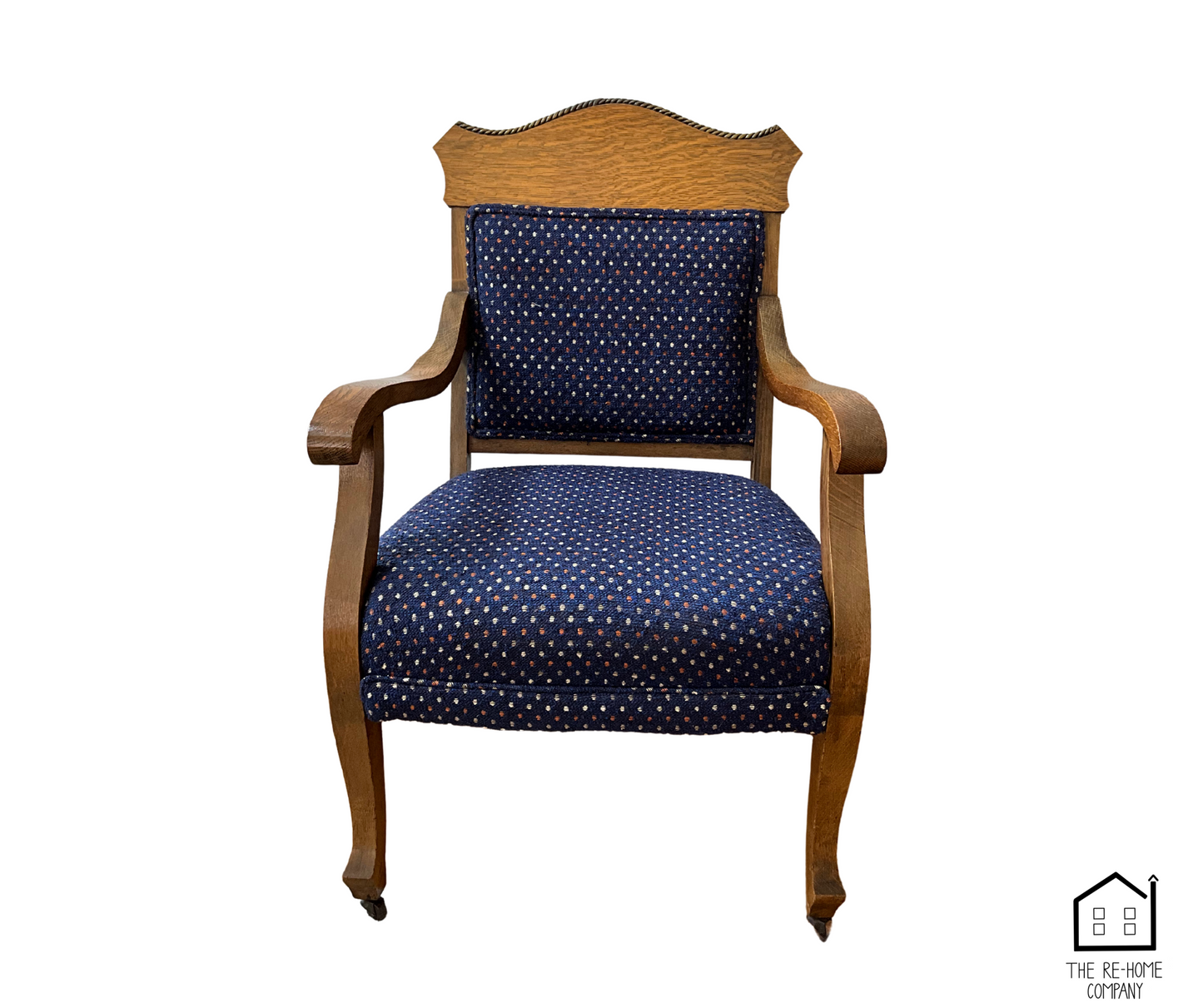 AntiqueWoodenArmchairFront
