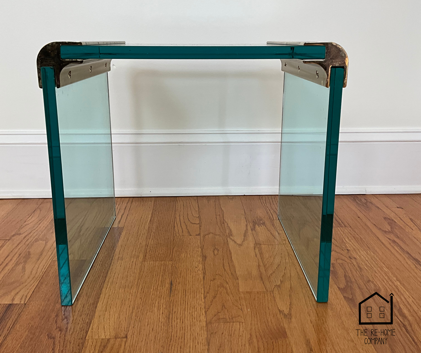 BrassandGlassWaterfallSideTablebyLeonRosenSide