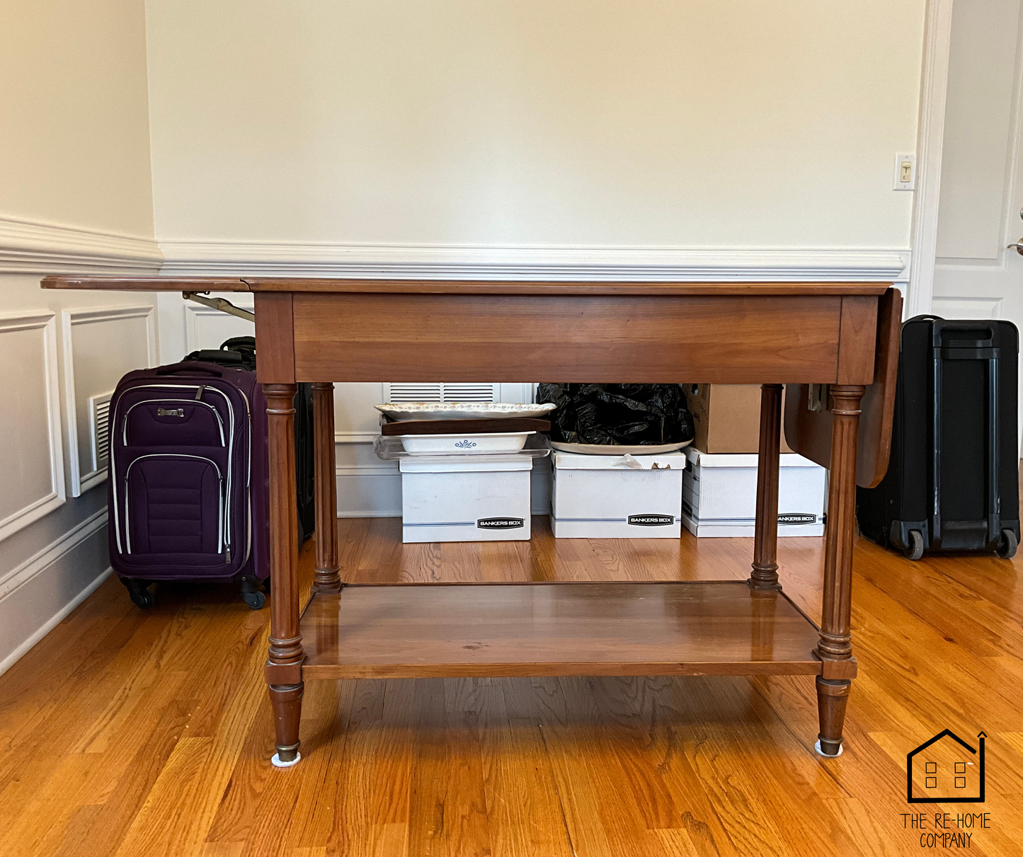 Vintage_Wood_Dining_Room_Furniture_Set_Drop_Leaf_Server_Back