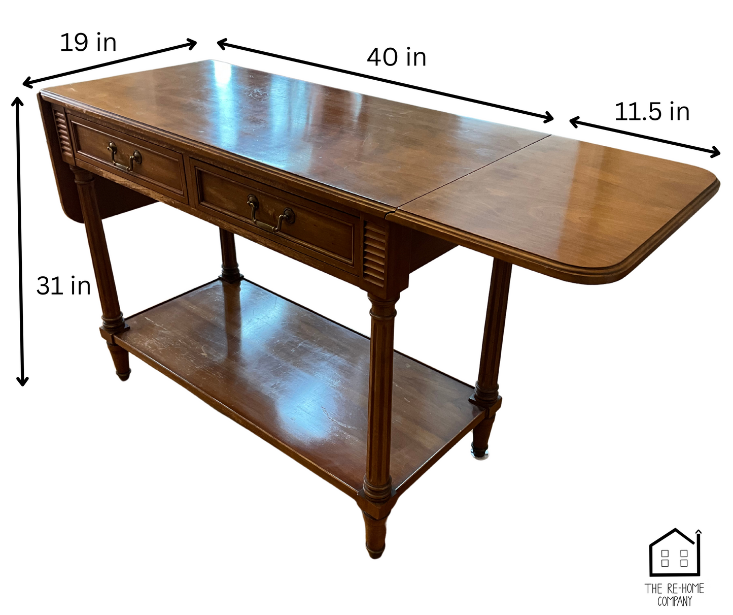Vintage_Wood_Dining_Room_Furniture_Set_Drop_Leaf_Server_Dimensions