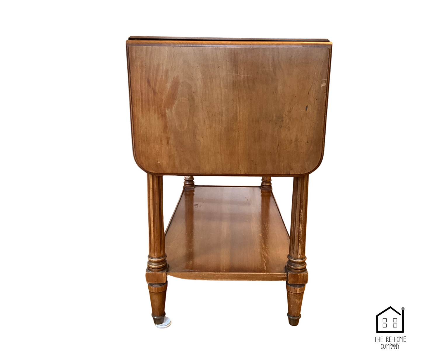 Vintage_Wood_Dining_Room_Furniture_Set_Drop_Leaf_Server_Side