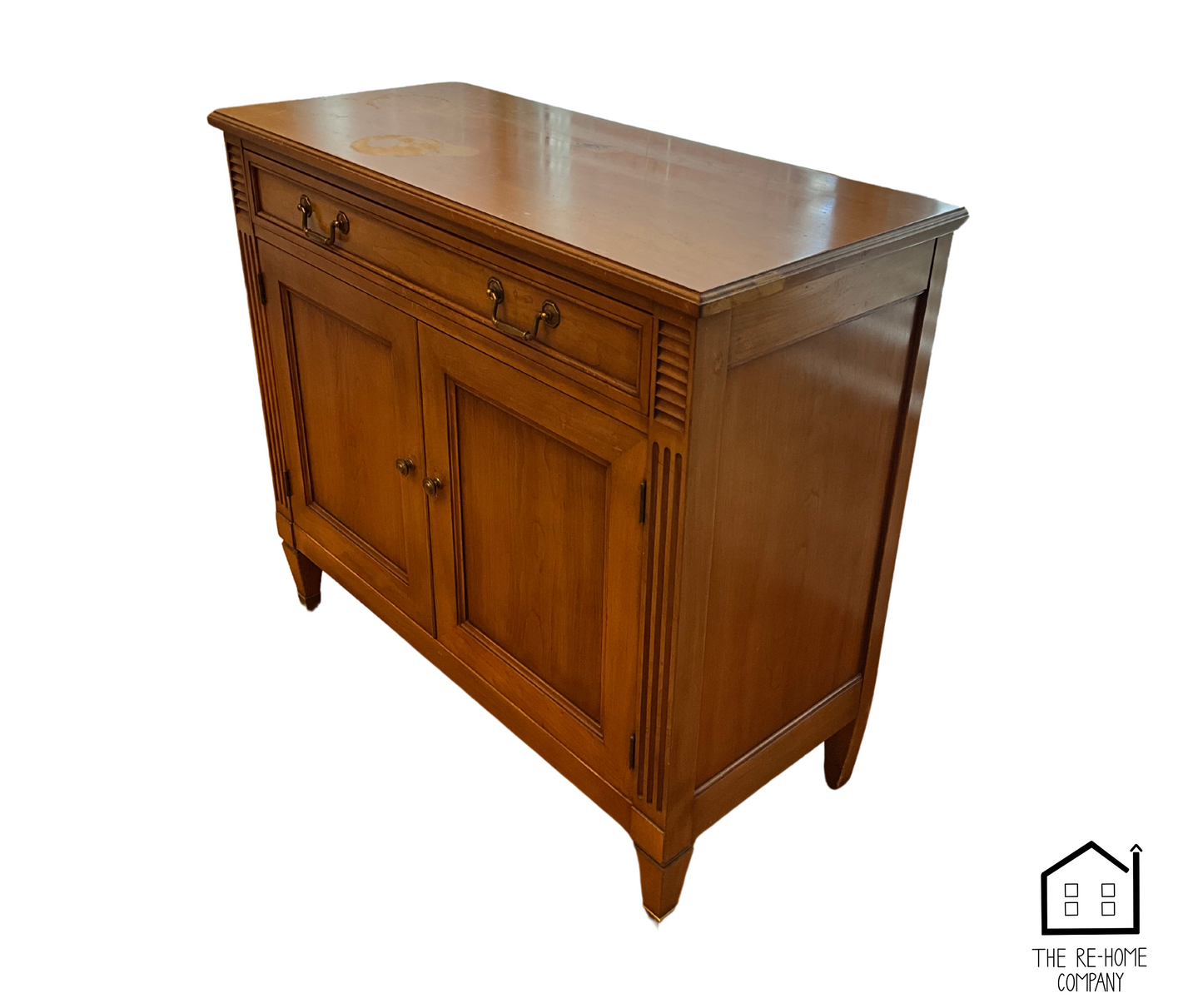 Vintage_Wood_Dining_Room_Furniture_Set_Sideboard_Angle